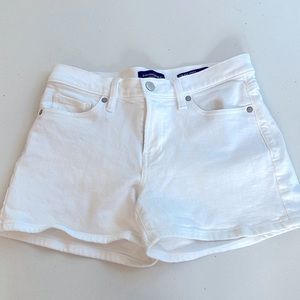 Banana Republic white denim shorts